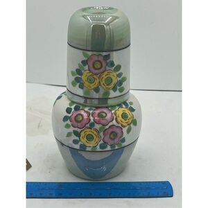 TT Takito Japan Lusterware Water Tumble Up (Carafe & Cup) 2 Pieces Hand Painted